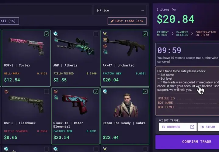 Jak sprzedać skiny CS:GO na konto bankowe bez ryzyka i strat